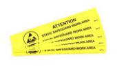 1″x 6″ Bench Sign – Static Safe Work Area